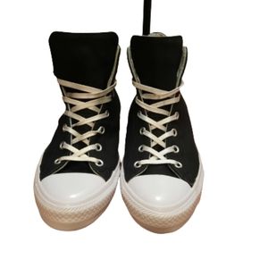 Converse Chuck Taylor All Star Black High Top Canvas Shoes Women Sz 8